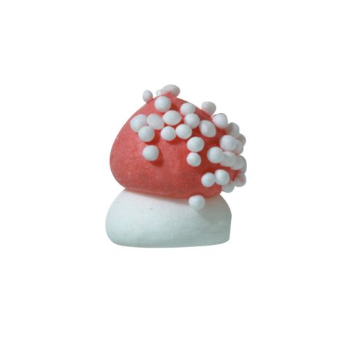 1051311 MIDDELGROTE SUIKER CHAMPIGNONS DIA 1.8CM 270STUKS= BT***S/CD***
