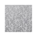 1030354 PLATEAU CARRE  35X35CM ARGENT 