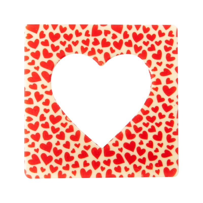 10817 VIERKANT OPEN HART MET HARTJES 10X10 CM 10 STUKKEN ***S/CD***