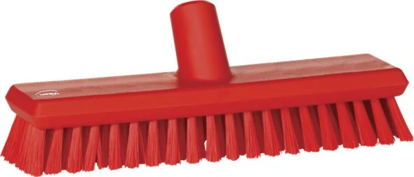 VIKAN 70603 30CM RODE DEK WASBORSTEL - STEVIGE HAREN