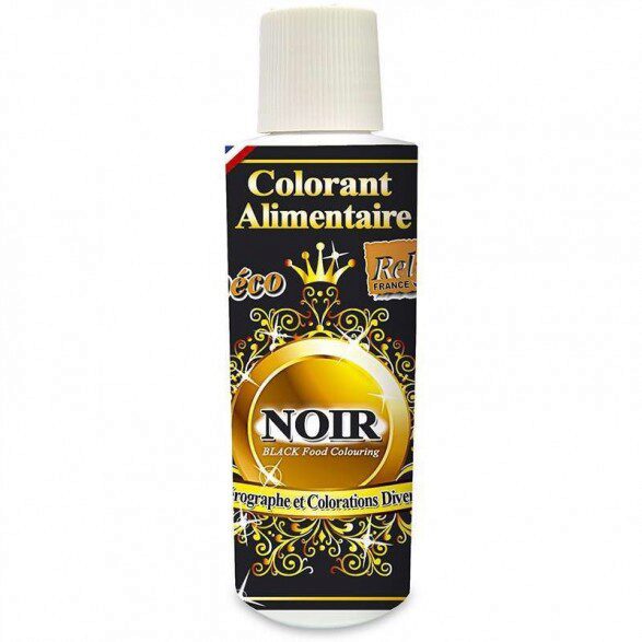 VLOEIBAAR EETBAAR KLEURSTOF 125ML ZWART=FLES