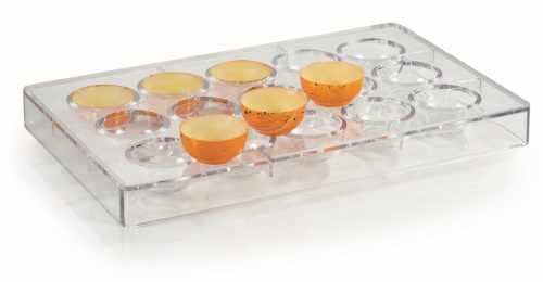 POLYCARBONAAT PRALINE VORM SCHOTELTJE DIAM 40MM