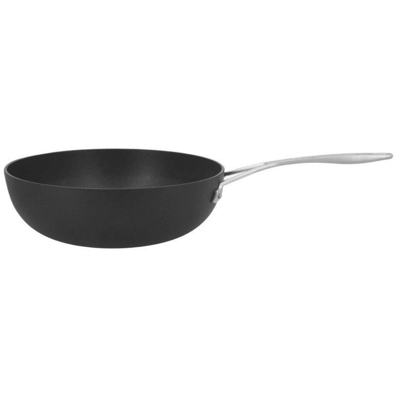 *FF*DEMEYERE ALU PLUS 3 DURASLIDE WOK 28CM PLATTE BODEM