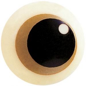 070038 PCB ROUND EYES PAG BLC Ø 2.5 CM 108PCES ***S/CD***