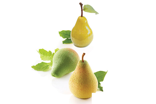 SILIKOMART - MOULE TROMPE L'OEIL POIRE - PERA ET FICO Ø 60X55 H76MM+SUPPORT