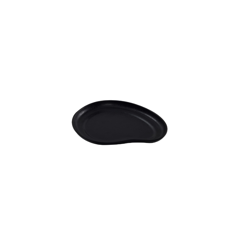 KAROLA SMALL BLACK PLATE 17X20XH1.7CM FOST+ INCLUDED