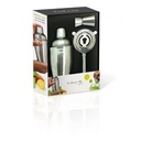 VIN BOUQUET 3-PIECE COCKTAIL SET SHAKER-STRAINER-MEASURER