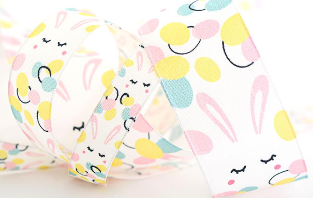 BRASS PRINTED RIBBON "RABBIT" 25MM X 20M FOST+ INCLUDED