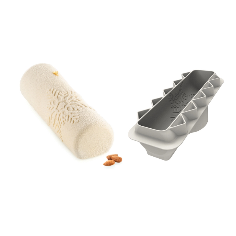 SILIKOMART SNOWFULL LOG MOLD 25X8.1CM H5.8CM VOL1150ML