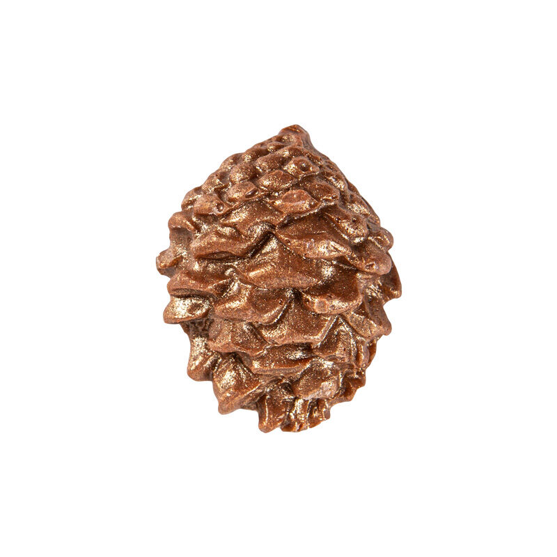 1014087 POMME DE PIN  RELIEF EN CHOCOLAT 25X35MM 84PCES ***S/CDE***