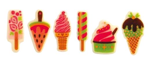 061047 PCB ICE CREAM STICKS CB 8 DESIGNS 160PCS ***S/CD***