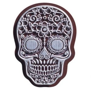070346 PCB SCHEDELS CN MET RELIËF CALAVERA 4X3 CM 70STUKS ***S/CD***