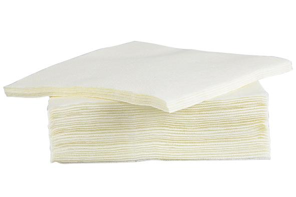 C&T PROF SERVIETTE BLANC CREME 38X38CM 40PCES