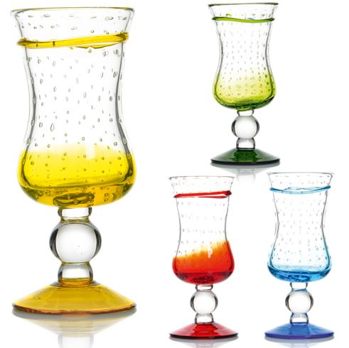 *FDS*VERRE HORIZON ALIZEE Ø20,5CM H8,5CM 35CL 4 COLORIS ASSORTIS