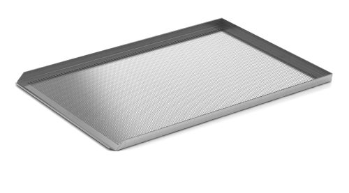 PLAQUE ALUMINIUM 60X80CM PERFOREE 3 BORDS A 90° ET 1 BORD A 45°*HT BORDS 25MM
