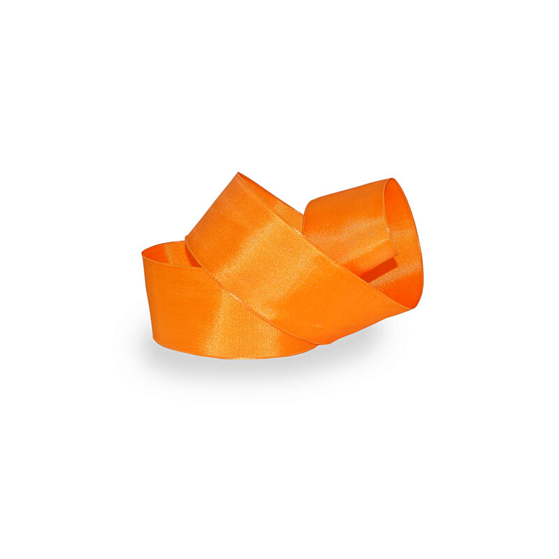 RUBAN FRENCH KISS ORANGE MANDARINE 40MMX 50M