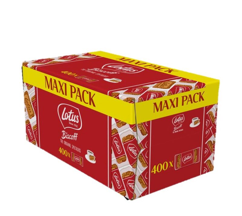 LOTUS BISCOFF SPECULOOS VOOR KOFFIE INDIVIDUEEL VERPAKT 400 STUKS