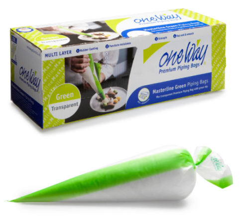 GREEN DISPOSABLE BAGS L 53 X 28 CM MASTERLINE 100 PCS