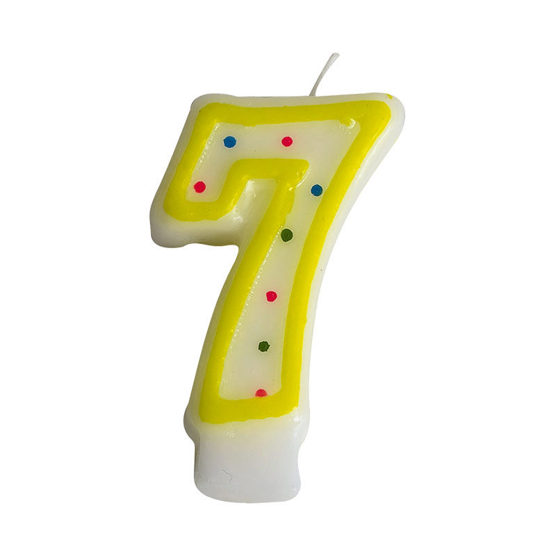 1023813 BOUGIES CHIFFRE NR 7 ***S/CDE***