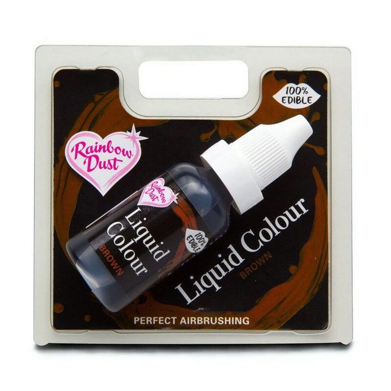 WATER OPLOSBARE VOEDSEL KLEUR BRUIN16ML = FLES