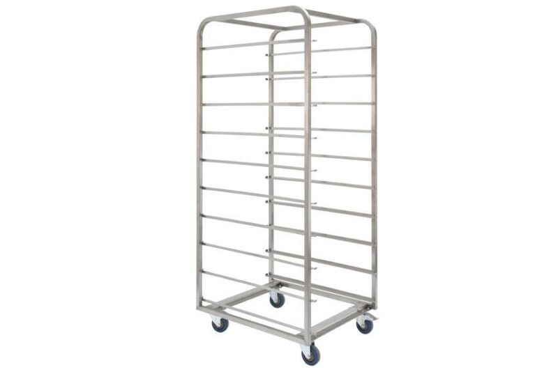 ECHELLE PATISSIERE 16 NIVEAUX 60 X 80 ENTREE 60INOX -ESPACE ENTRE NIVEAUX 10CM