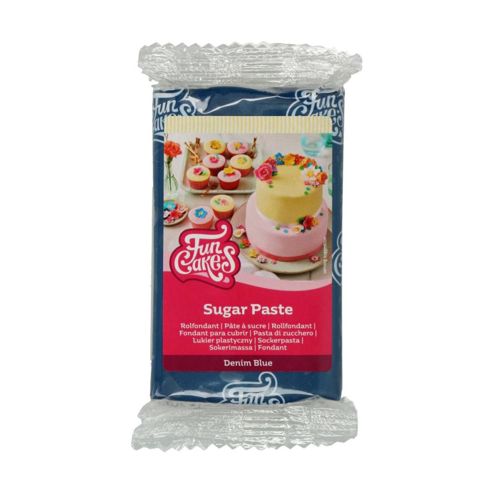 FUNCAKES PATE A SUCRE BLEU MARINE 250GR