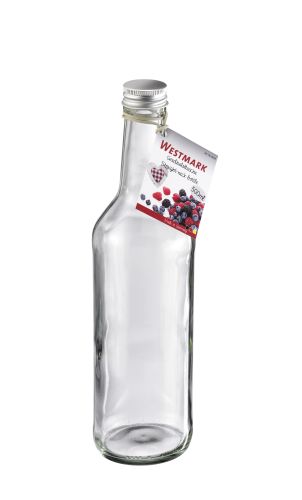SET VAN 6 GLAZEN FLESSEN 500ML SCHROEFDOP WESTMARK=SET