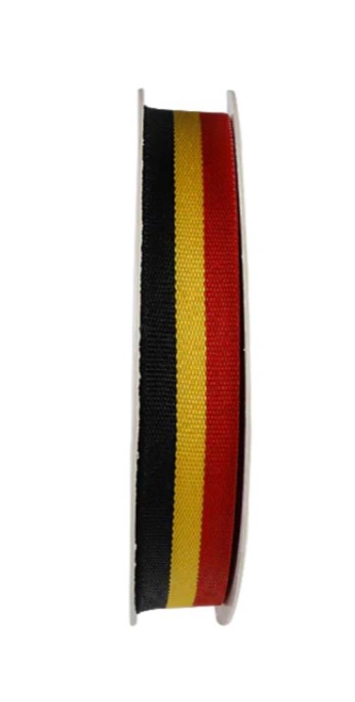 NATIONAL COLOUR RIBBON "BELGIUM" SPOOL OF 50M/10MM FOST+ INCLUDED