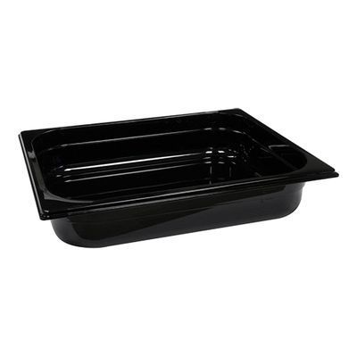 ZWARTE POLYESTER BAK GN1/2-150-9,2L-32,5X26,5 (-100°+100°)