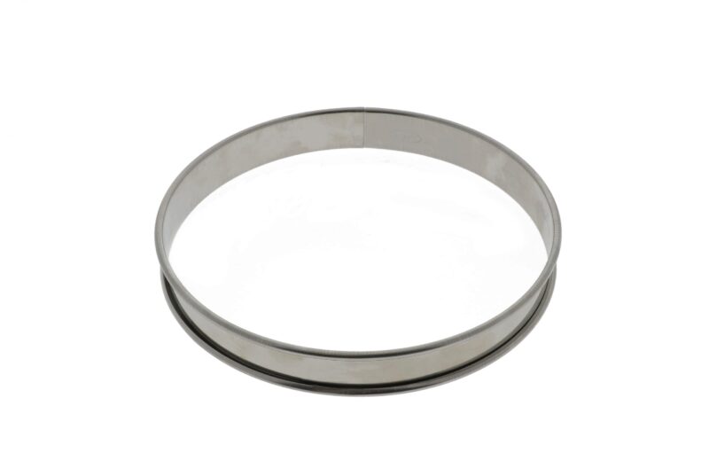 INOX SCHIJF MET GEROLDE RAND DIAM 16CM H2,7CM=STUK