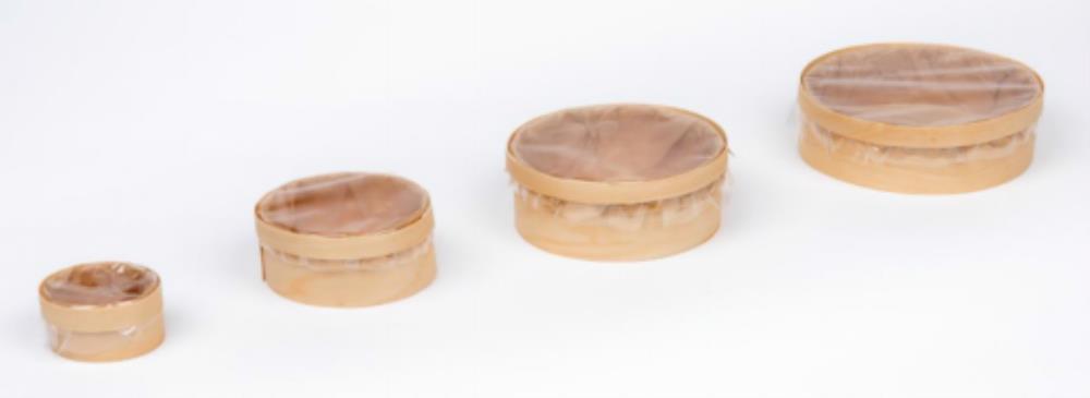 COCOTTES + COUV CELLULOSE DE BOIS  DIAM 13XHT5CM600ML --CARTON DE 80 PCES