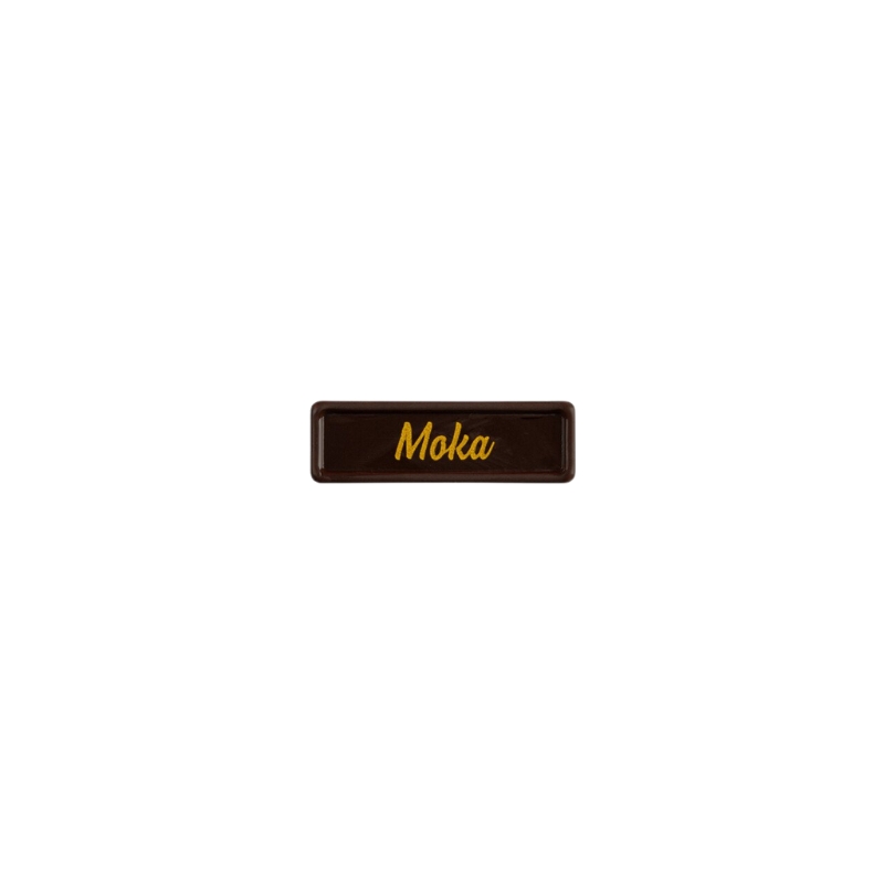 2002446 PLAQUETTE MOKA 3,8X1,2 CM 300PCS