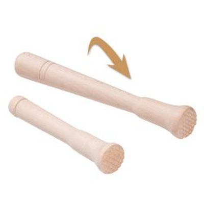 HOUTEN STAMPER VOOR COCKTAIL 22CM - 25PIL12