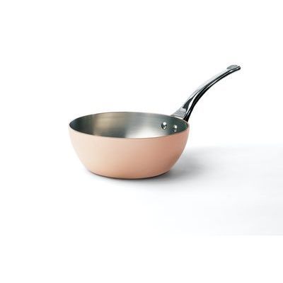 DE BUYER SAUTEUSE BOMBEE 20CM CUIVRE INOX INDUCTION