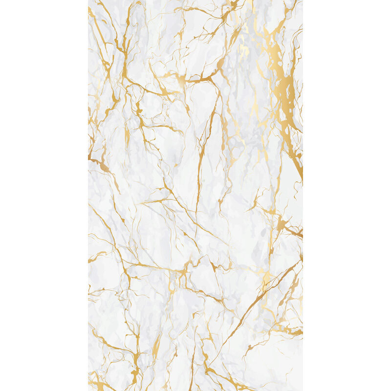 2075061 MARBLE GOLD/WHITE CHOCOLATE BREAKABLE PLATE 30X12CM 8 PCES ***S/CD***