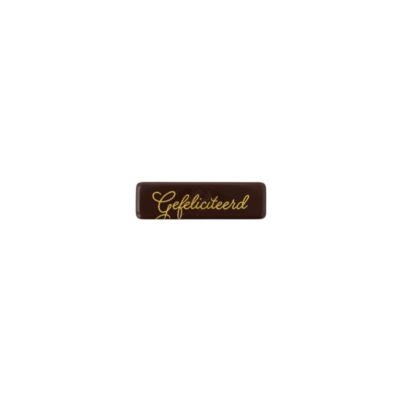 2001342 GEFELICITEERD 4,5X1,3 CM 250PCS ***S/CDE***
