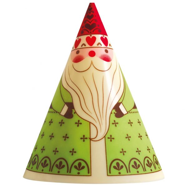 070326 PCB FEUILLES IMPRIMÉES PÈRE NOËL POUR GRANDS CÔNES 25,5X13,6 CM 10PCES ***S/CD***