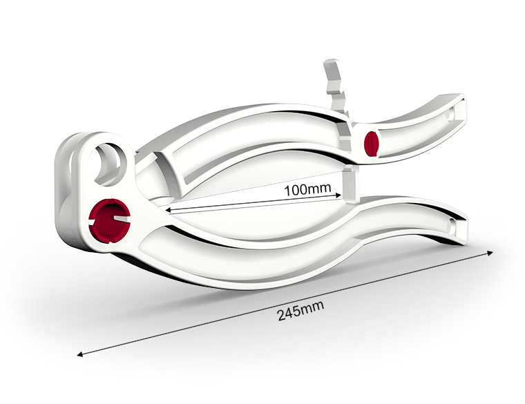 PINCE DE FERMETURE SACHET GRIPPER BLANC 100MM