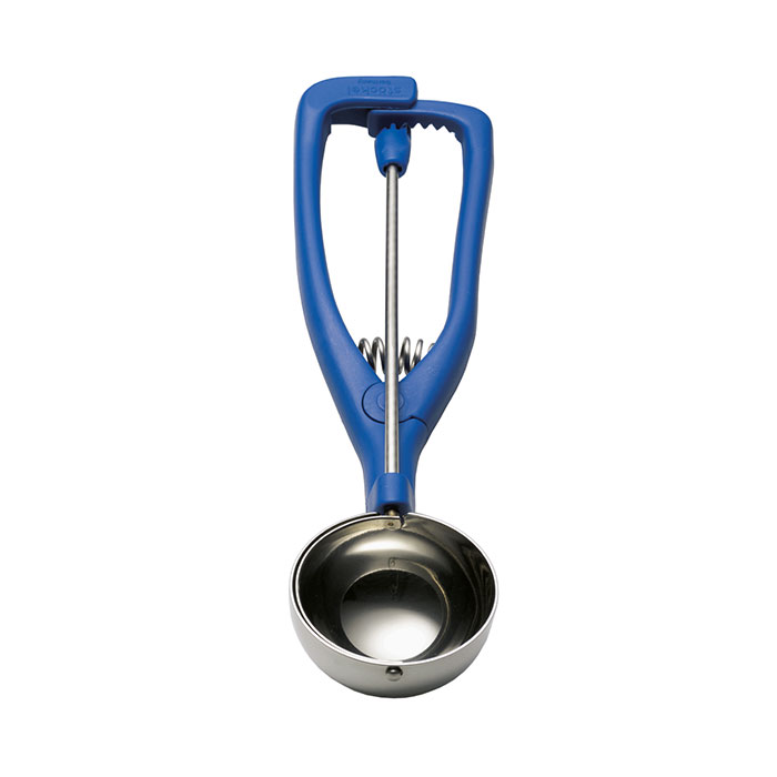 STOCKEL PINCE GLACE BAKELITE INOX MANCHE BLEU 1/60
