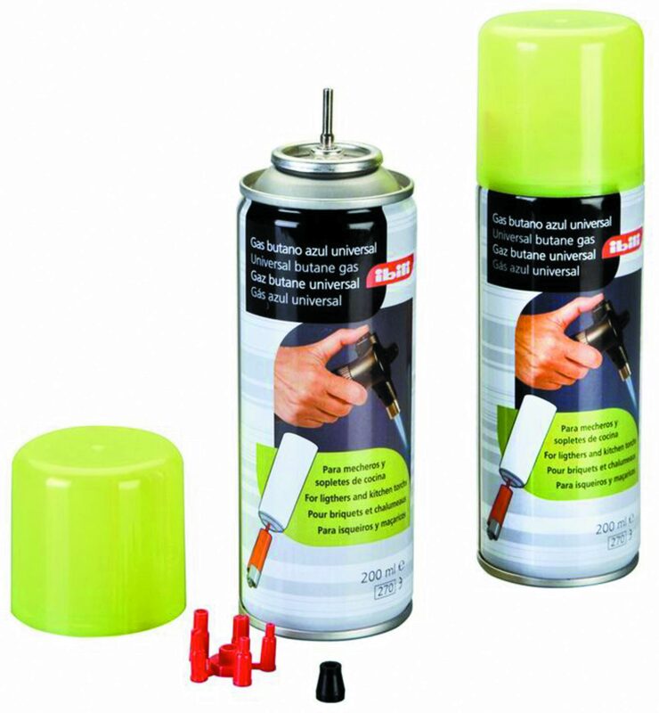 CARTOUCHE GAZ BUTANE POUR PETIT CHALUMEAU 200ML