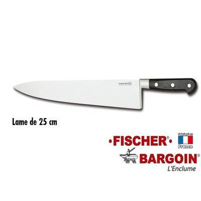 FISCHER SABATIER 64 KEUKEN 25CM ROESTVRIJ STAAL VERSTEK 3 KLINKNAGELS 241-25
