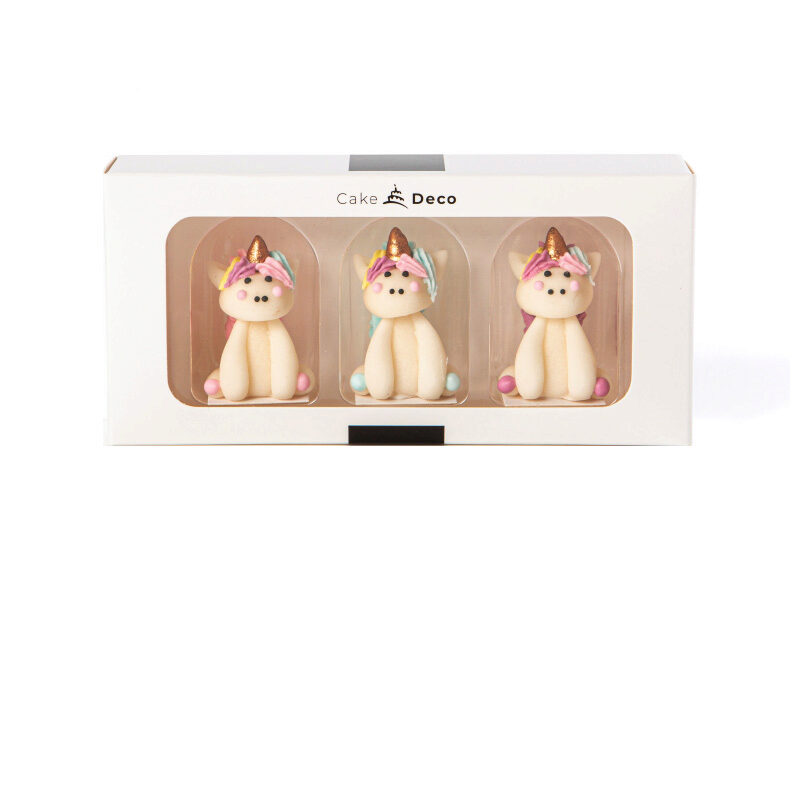 39503 CAKEDECO EENHOORN 3D 3 PCS 10 PIECES ***S/CD***