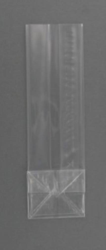 SACHET FOND CARRE TRANSPARENT 60+50X200MM NEUTRE 40MY 50PCES