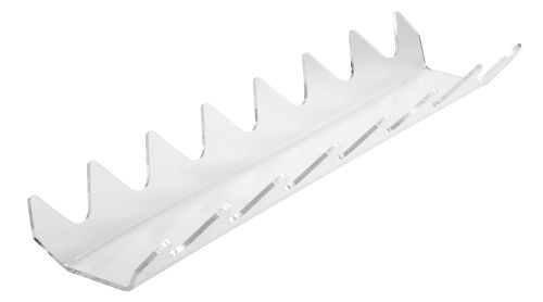 PLEXIGLASSES SANDWICH DISPLAY STAND 7 BOXES 520 X 135 MM - TRANSPARENT OR BLACK
