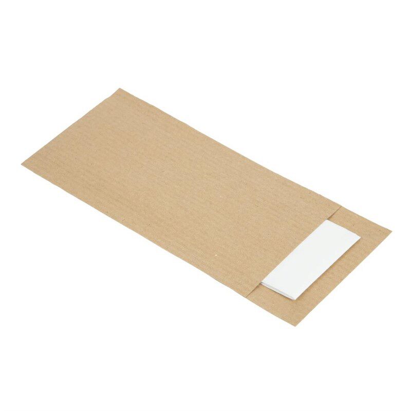 *FDS*POCHETTE A COUVERTS KRAFT + SERVIETTE  500P- 57.5X19.5MM  ***S/CD***