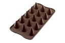 +MOULE A PRALINE EN SILICONE BRUN CONE SCG20