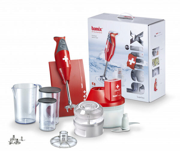 BAMIX SUPERBOX M250 RED MIXER - ROD 13.5CM+ ACCESSORIES