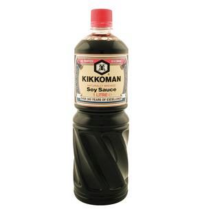 SOJASAUS 1 LITER KIKKOMAN = FLES