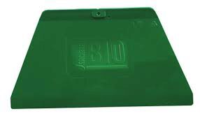 LARGE ORGANIC GREEN TRAPEZE HORN 21.2X12.8CM