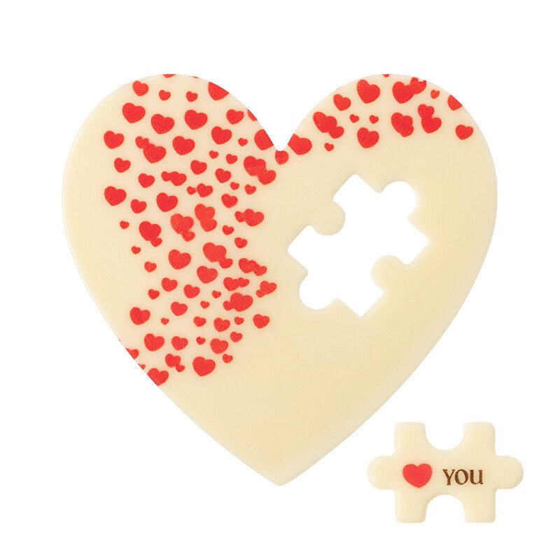 2000523 HEART WITH PUZZLE PIECE 10X9.4 CM (15 SETS) 6PCS ***S/CDE***